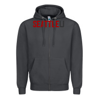 Smoke Seattle University Zipper Hoodie - linhVisuals