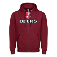 Burgundy we all are beck Zipper Hoodie - linhVisuals