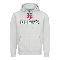 Dove Grey we all are beck Zipper Hoodie - linhVisuals