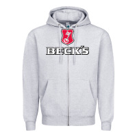 Heather Grey we all are beck Zipper Hoodie - linhVisuals