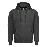 Charcoal Heather Stetson University Zipper Hoodie - linhVisuals