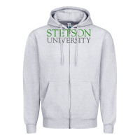 Heather Grey Stetson University Zipper Hoodie - linhVisuals