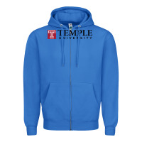 True Royal Temple University Zipper Hoodie - linhVisuals