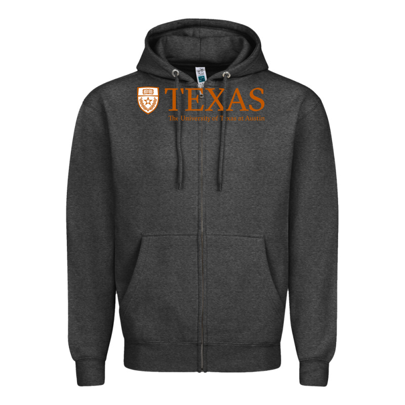 The University Of Texas Austin Zipper Hoodie by linhVisuals | Teevron