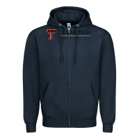 Navy Texas Tech University Zipper Hoodie - linhVisuals