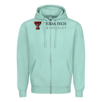 Seafoam Texas Tech University Zipper Hoodie - linhVisuals