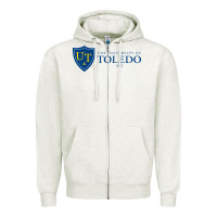 Oatmeal Heather The University of Toledo Zipper Hoodie - linhVisuals