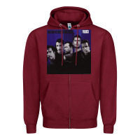 Burgundy NEW KIDS IYENG 2 Zipper Hoodie - linhVisuals