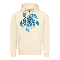 Sandshell ocean sea turtle Zipper Hoodie - linhVisuals