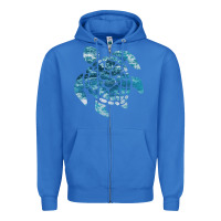 True Royal ocean sea turtle Zipper Hoodie - linhVisuals
