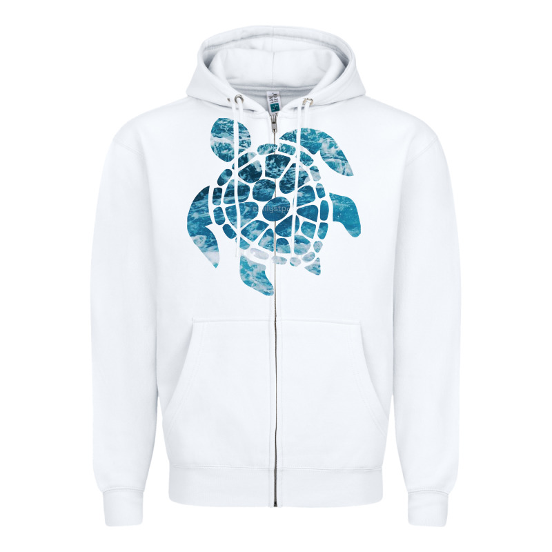Ocean Sea Turtle Zipper Hoodie by linhVisuals | Teevron