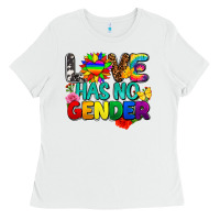 White love has no gender pride Ladies Tee - FaDigitalArtStudio