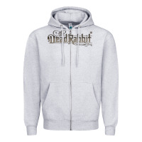 Heather Grey the dead rabbit Zipper Hoodie - linhVisuals