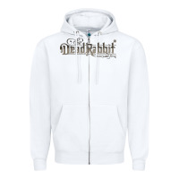 White the dead rabbit Zipper Hoodie - linhVisuals