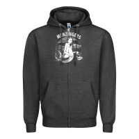 Charcoal Heather the menzingers 1 Zipper Hoodie - linhVisuals