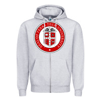 Heather Grey Texas Tech University Zipper Hoodie - linhVisuals