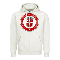 Oatmeal Heather Texas Tech University Zipper Hoodie - linhVisuals