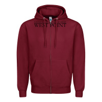 Burgundy United States Military Academy West Point Zipper Hoodie - linhVisuals