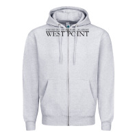 Heather Grey United States Military Academy West Point Zipper Hoodie - linhVisuals