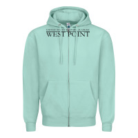 Seafoam United States Military Academy West Point Zipper Hoodie - linhVisuals