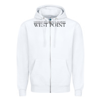 White United States Military Academy West Point Zipper Hoodie - linhVisuals