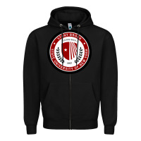 Black Stony Brook University Zipper Hoodie - linhVisuals