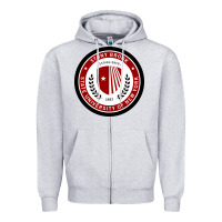 Heather Grey Stony Brook University Zipper Hoodie - linhVisuals