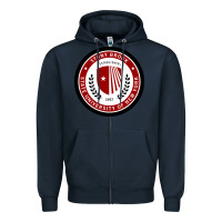Navy Stony Brook University Zipper Hoodie - linhVisuals