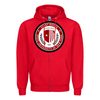Red Stony Brook University Zipper Hoodie - linhVisuals