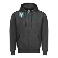 Charcoal Heather Tulane University Zipper Hoodie - linhVisuals