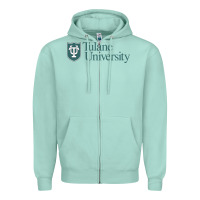 Seafoam Tulane University Zipper Hoodie - linhVisuals