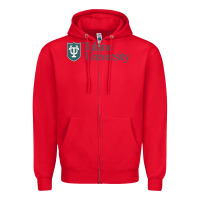 Red Tulane University Zipper Hoodie - linhVisuals