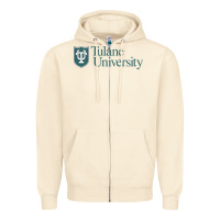 Sandshell Tulane University Zipper Hoodie - linhVisuals
