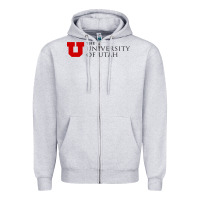 Heather Grey The University of Utah Zipper Hoodie - linhVisuals