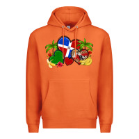 Carrot dominican republic hearts Premium Hoodie - Artiststas