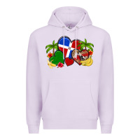 Lilac dominican republic hearts Premium Hoodie - Artiststas