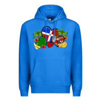 True Royal dominican republic hearts Premium Hoodie - Artiststas