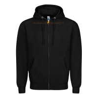 Black Valparaiso University Zipper Hoodie - linhVisuals