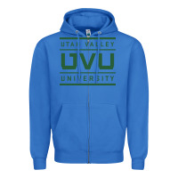 True Royal Utah Valley University Zipper Hoodie - linhVisuals