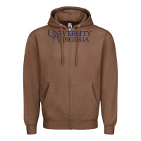 Chestnut University of Virginia Zipper Hoodie - linhVisuals
