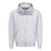 Heather Grey University of Virginia Zipper Hoodie - linhVisuals