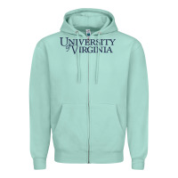 Seafoam University of Virginia Zipper Hoodie - linhVisuals
