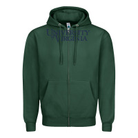 Sports Green University of Virginia Zipper Hoodie - linhVisuals