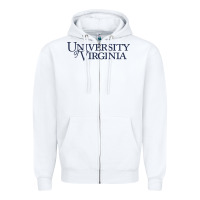 White University of Virginia Zipper Hoodie - linhVisuals