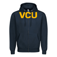 Navy Virginia Commonwealth University Zipper Hoodie - linhVisuals