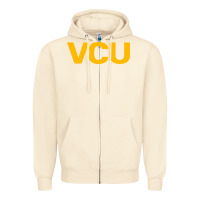 Sandshell Virginia Commonwealth University Zipper Hoodie - linhVisuals