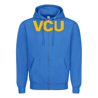 True Royal Virginia Commonwealth University Zipper Hoodie - linhVisuals