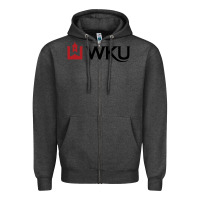 Charcoal Heather Western Kentucky University Zipper Hoodie - linhVisuals