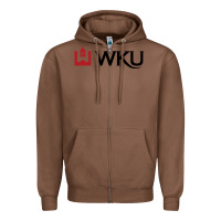 Chestnut Western Kentucky University Zipper Hoodie - linhVisuals