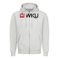 Dove Grey Western Kentucky University Zipper Hoodie - linhVisuals